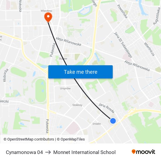 Cynamonowa to Monnet International School map