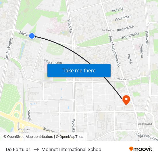 Do Fortu 01 to Monnet International School map