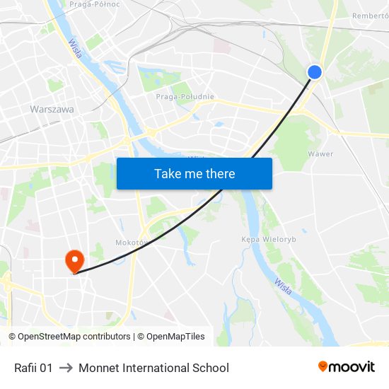 Rafii 01 to Monnet International School map