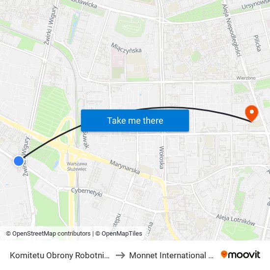 Komitetu Obrony Robotników 04 to Monnet International School map