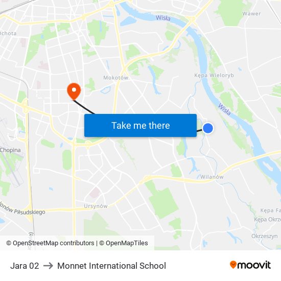 Jara 02 to Monnet International School map