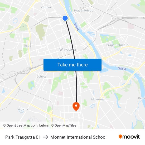 Park Traugutta to Monnet International School map