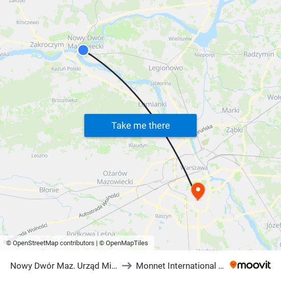 Nowy Dwór Maz. Urząd Miasta 01 to Monnet International School map