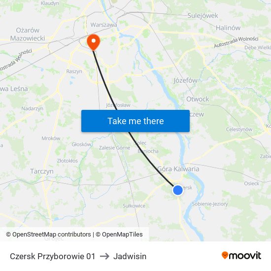 Czersk Przyborowie 01 to Jadwisin map