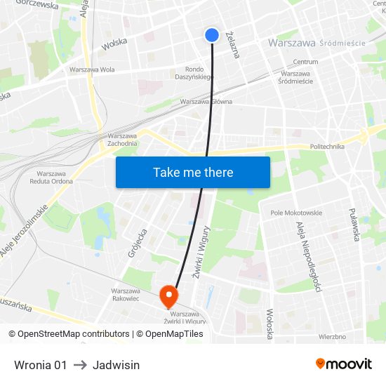 Wronia 01 to Jadwisin map