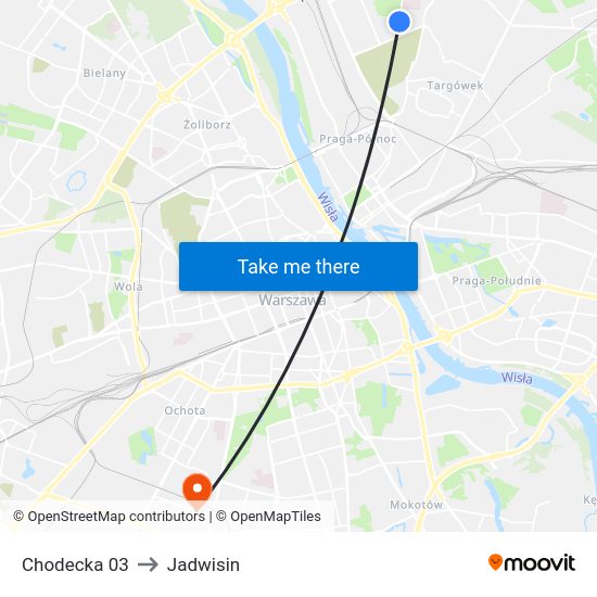 Chodecka to Jadwisin map