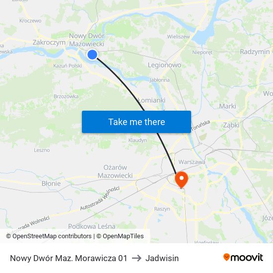 Nowy Dwór Maz. Morawicza 01 to Jadwisin map