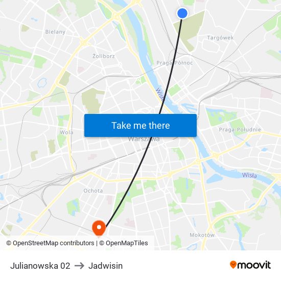 Julianowska 02 to Jadwisin map