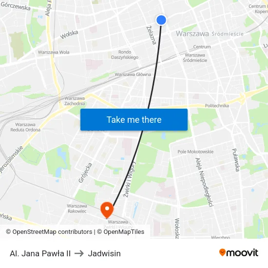 Al. Jana Pawła II to Jadwisin map