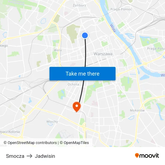 Smocza to Jadwisin map