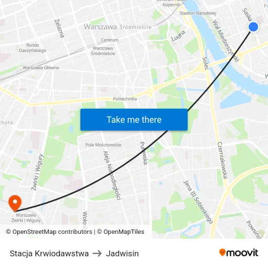 Stacja Krwiodawstwa to Jadwisin map
