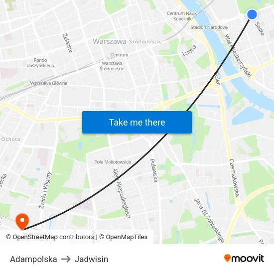 Adampolska to Jadwisin map