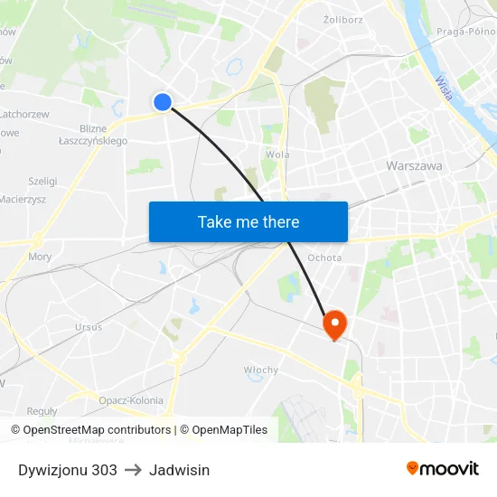 Dywizjonu 303 to Jadwisin map