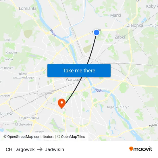 CH Targówek to Jadwisin map