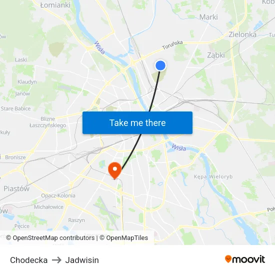 Chodecka to Jadwisin map