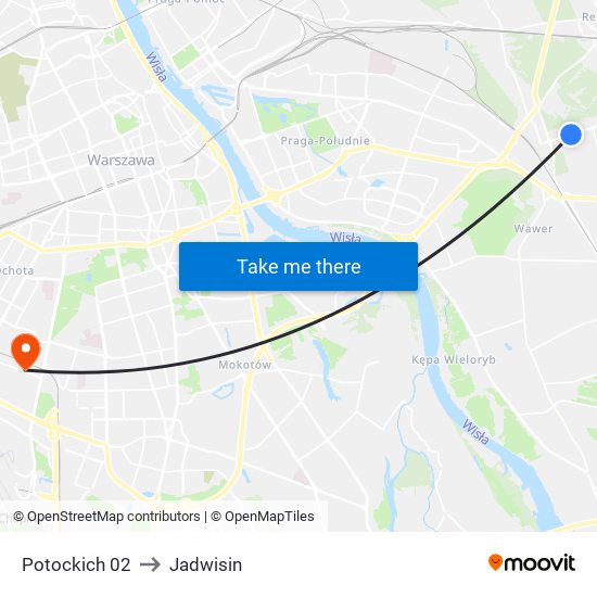 Potockich 02 to Jadwisin map