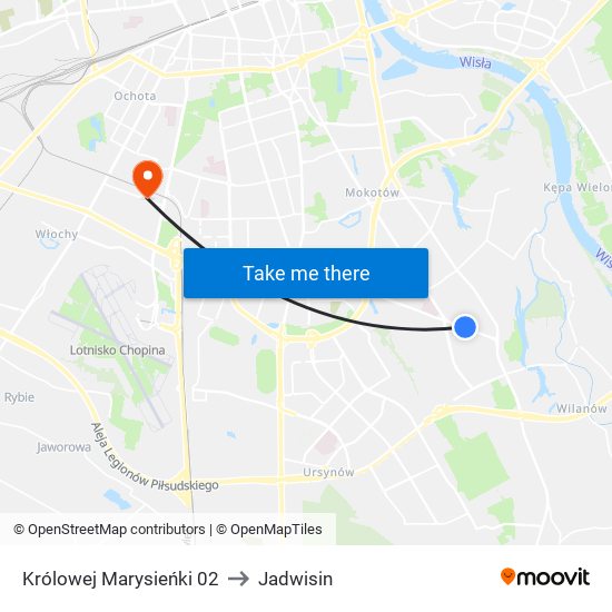 Królowej Marysieńki 02 to Jadwisin map