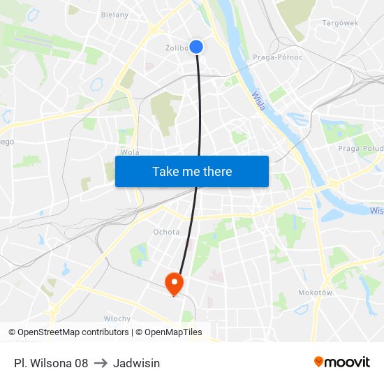 Pl. Wilsona 08 to Jadwisin map