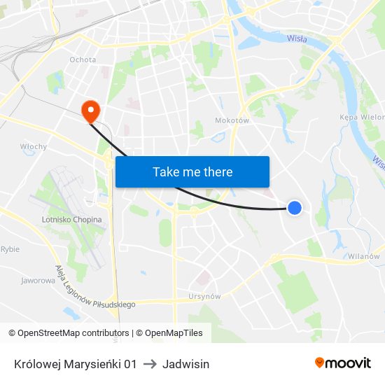 Królowej Marysieńki 01 to Jadwisin map