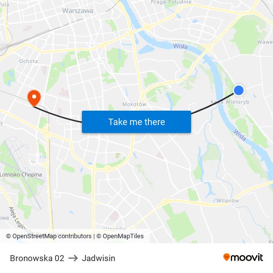 Bronowska 02 to Jadwisin map