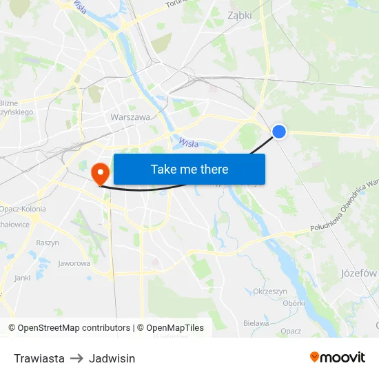Trawiasta to Jadwisin map