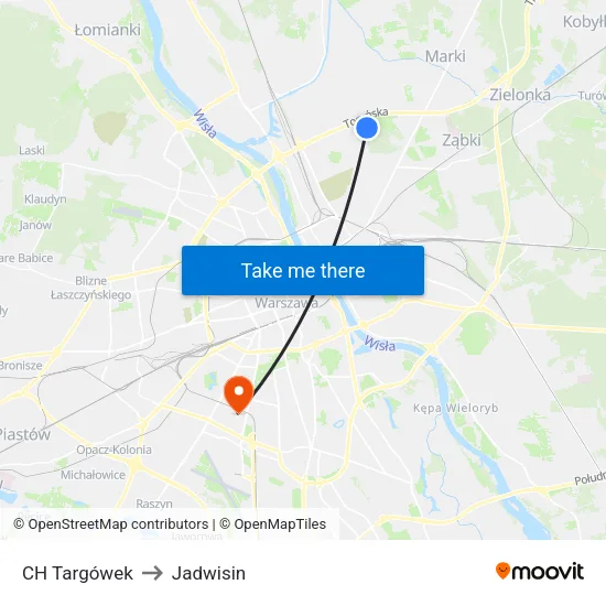 CH Targówek to Jadwisin map