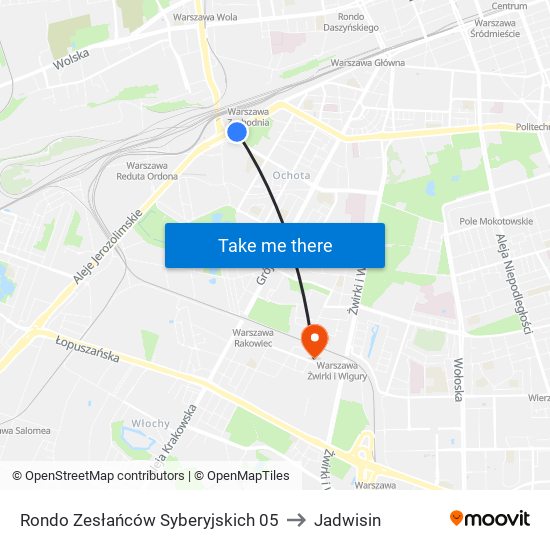 Rondo Zesłańców Syberyjskich 05 to Jadwisin map