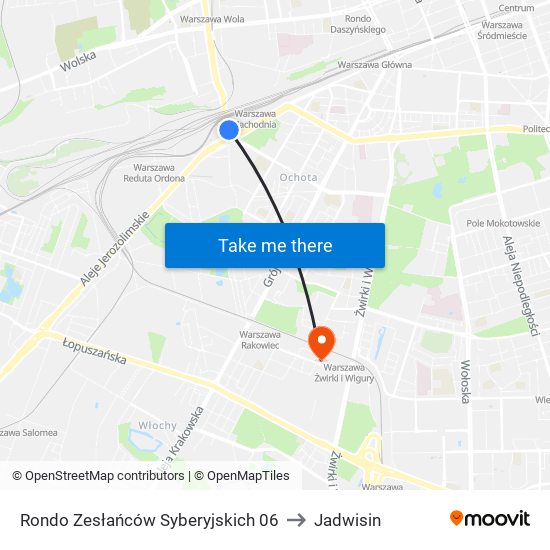 Rondo Zesłańców Syberyjskich 06 to Jadwisin map