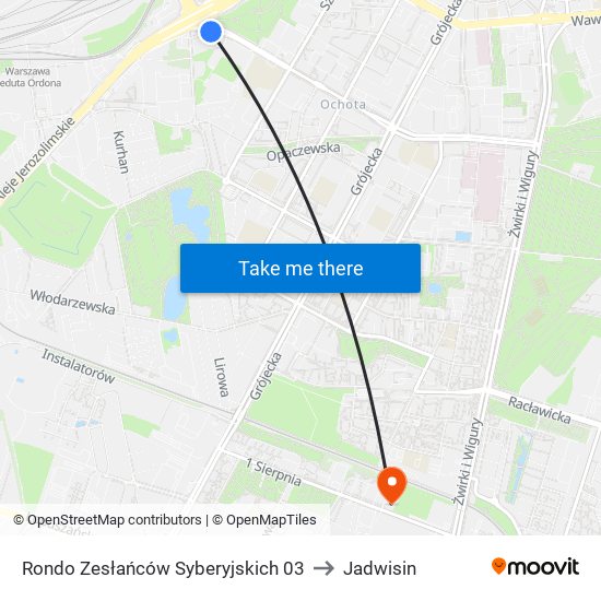 Rondo Zesłańców Syberyjskich to Jadwisin map