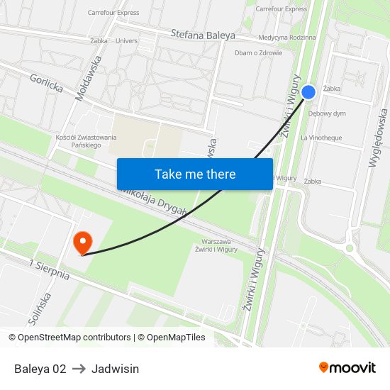 Baleya 02 to Jadwisin map