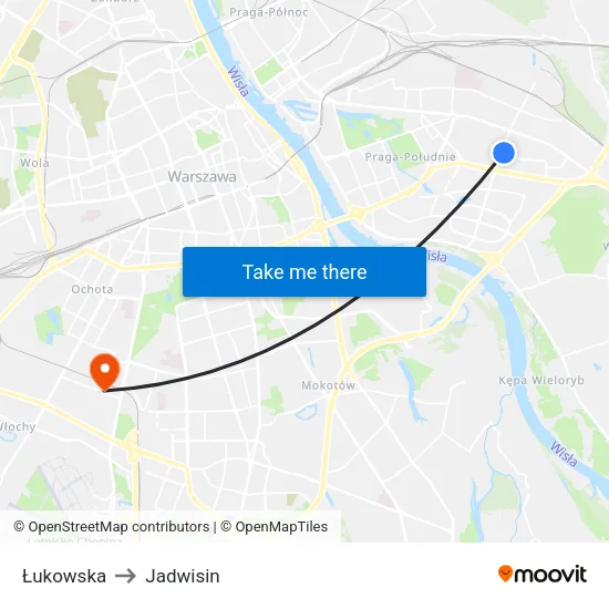 Łukowska to Jadwisin map