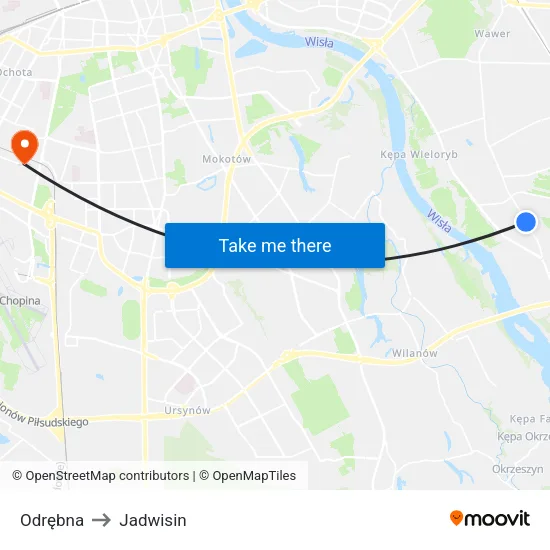 Odrębna to Jadwisin map