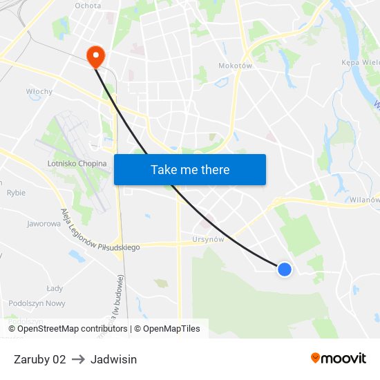 Zaruby 02 to Jadwisin map