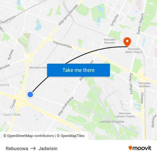 Rebusowa to Jadwisin map