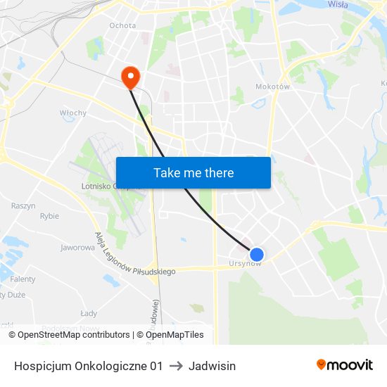 Hospicjum Onkologiczne to Jadwisin map