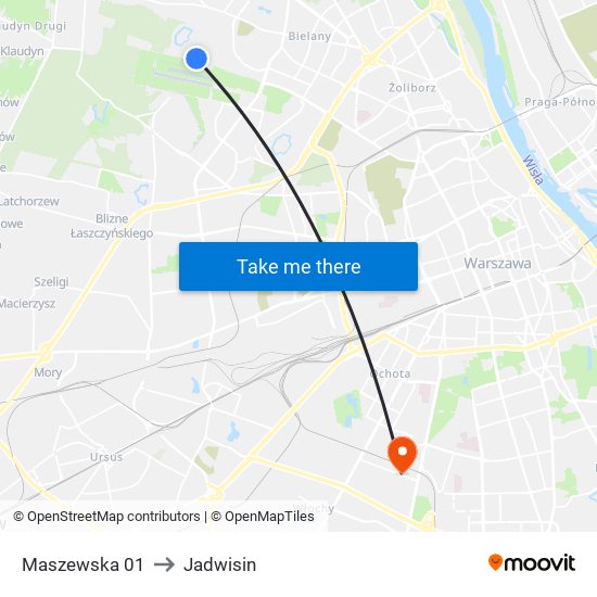 Maszewska 01 to Jadwisin map