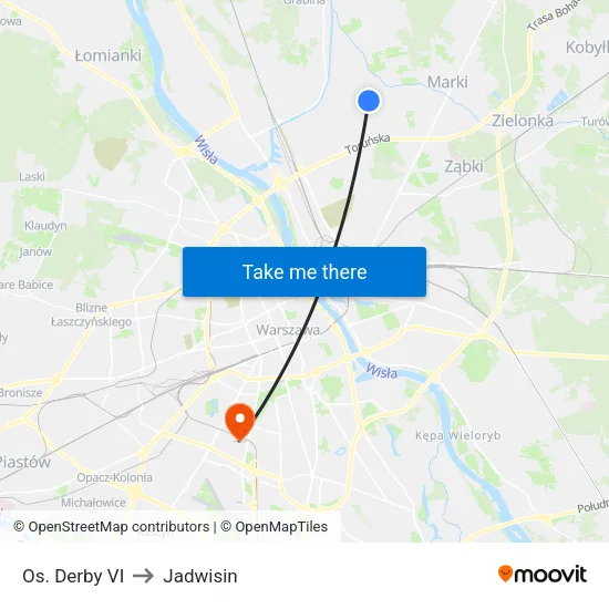 Os. Derby VI to Jadwisin map