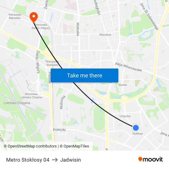 Metro Stokłosy 04 to Jadwisin map