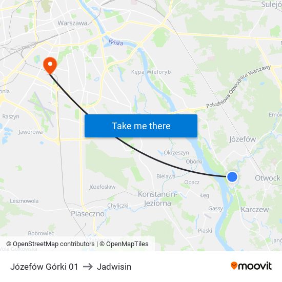 Józefów Górki 01 to Jadwisin map