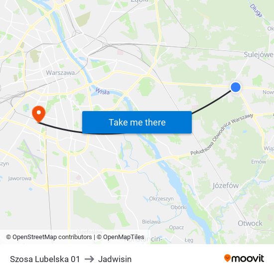 Szosa Lubelska 01 to Jadwisin map