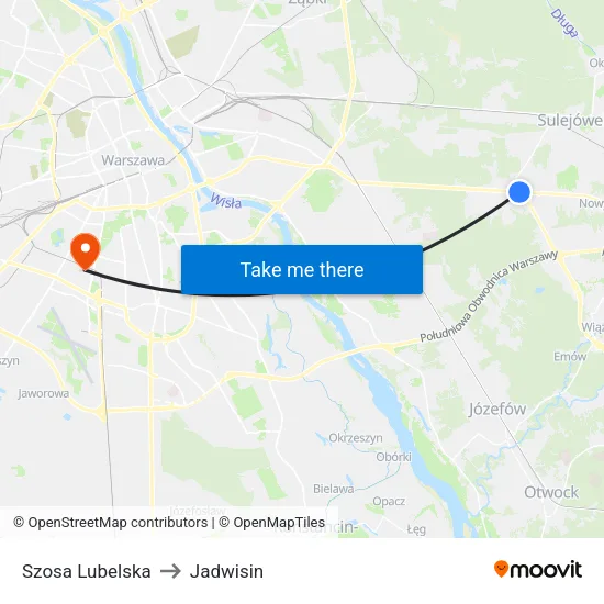 Szosa Lubelska to Jadwisin map