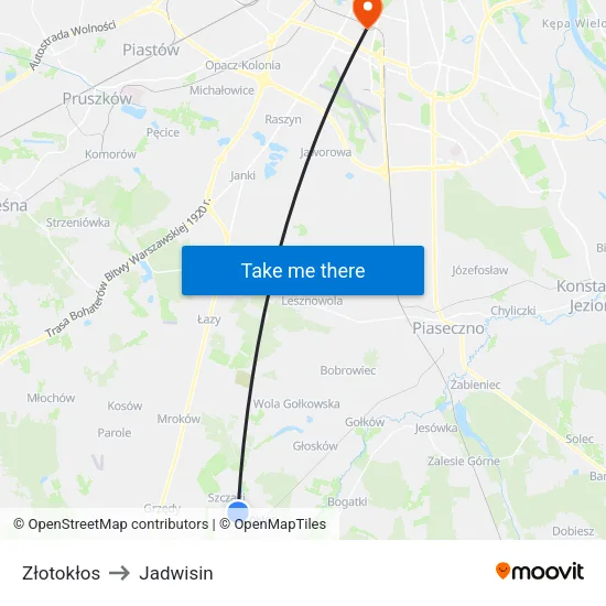 Złotokłos to Jadwisin map