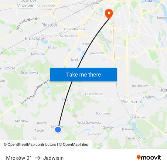 Mroków 01 to Jadwisin map