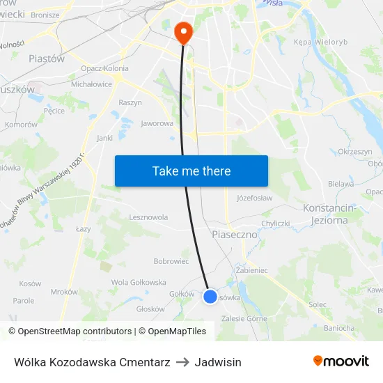 Wólka Kozodawska Cmentarz to Jadwisin map