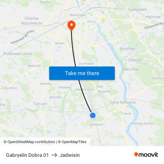 Gabryelin Dobra 01 to Jadwisin map