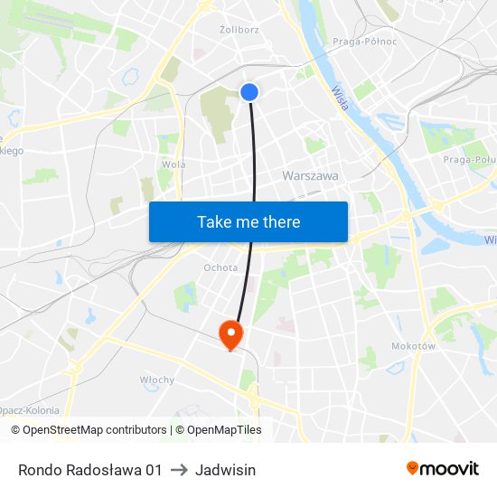 Rondo „Radosława” to Jadwisin map