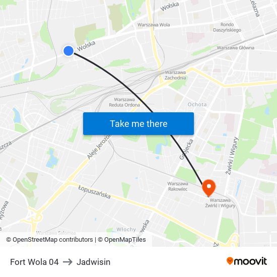 Fort Wola 04 to Jadwisin map