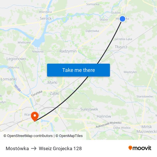 Mostówka to Wseiz Grojecka 128 map