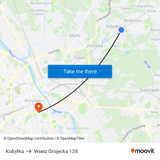 Kobyłka to Wseiz Grojecka 128 map