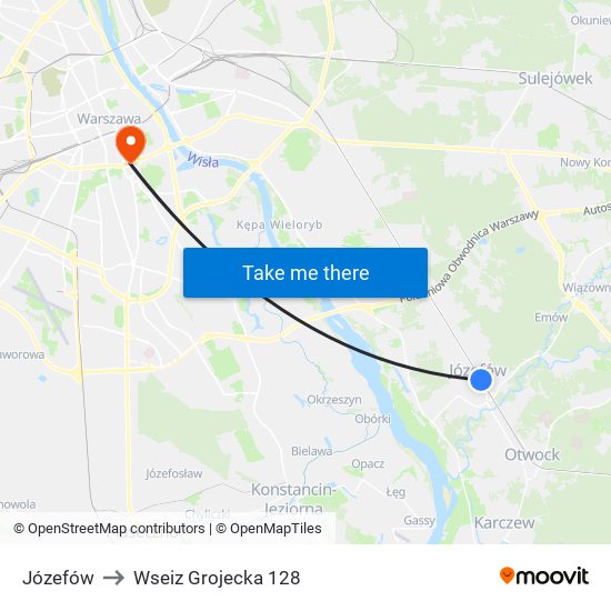 Józefów to Wseiz Grojecka 128 map